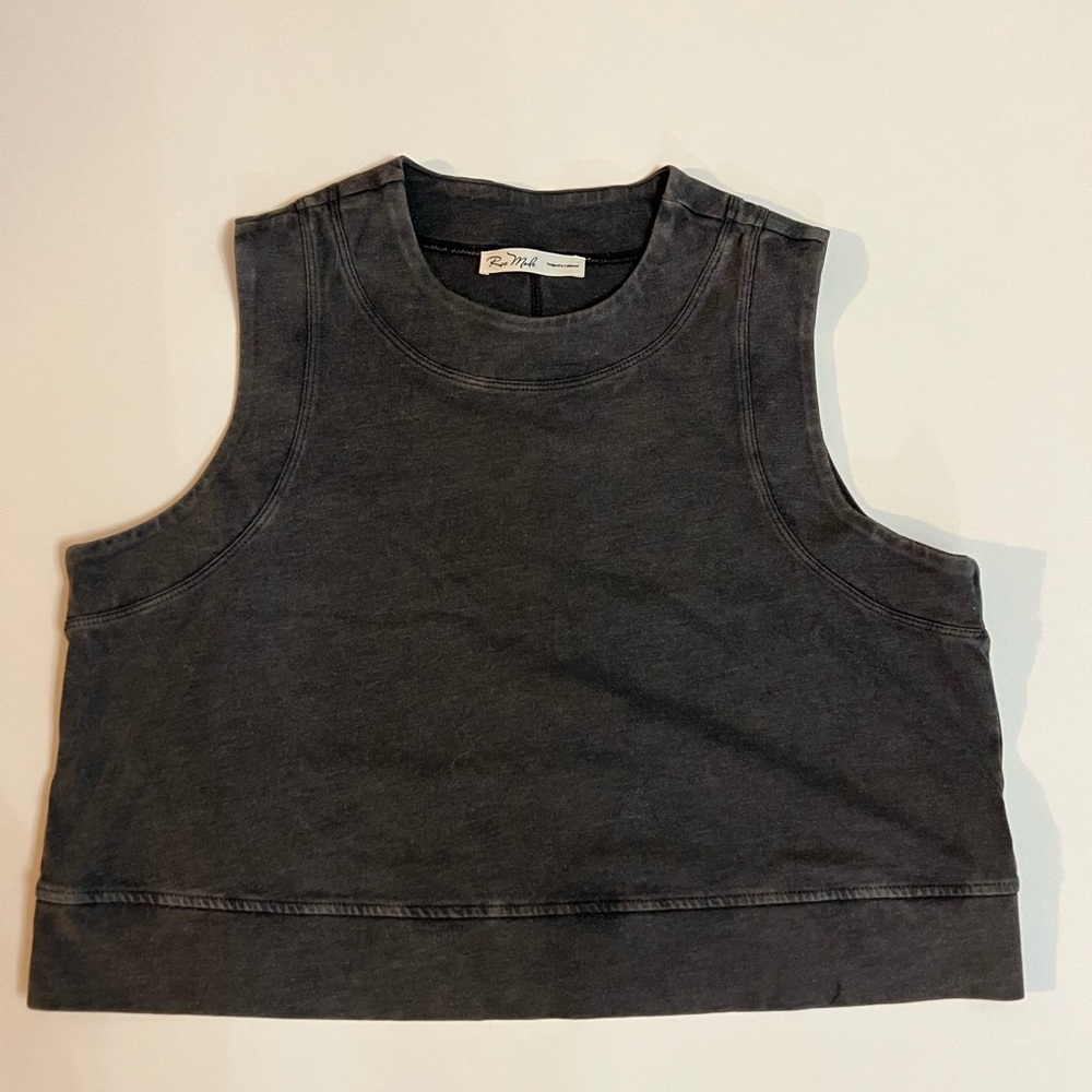 Women's Charcoal Gray Crop Top